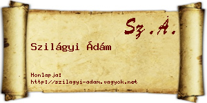 Szilágyi Ádám névjegykártya
