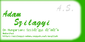 adam szilagyi business card